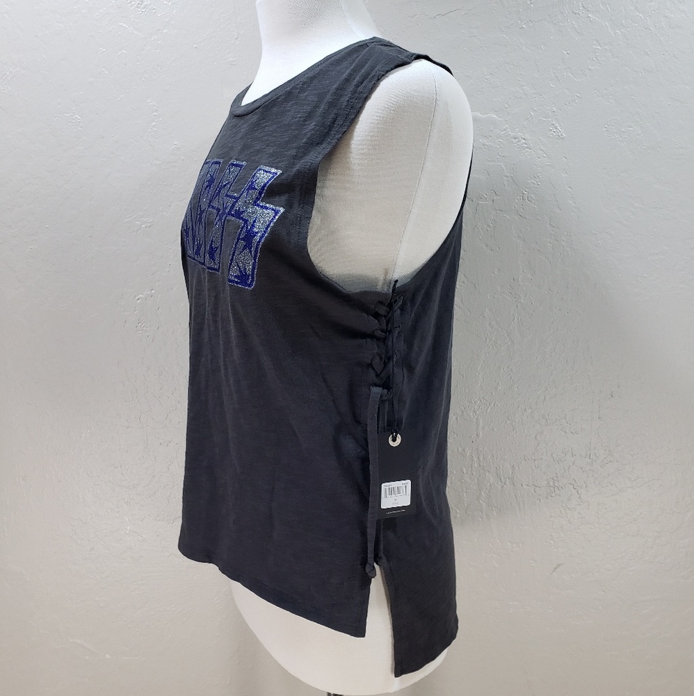 LUCKY BRAND Kiss sleeveless shirt A12-13 - Picture 3 of 8